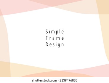 Hand painted simple frame design