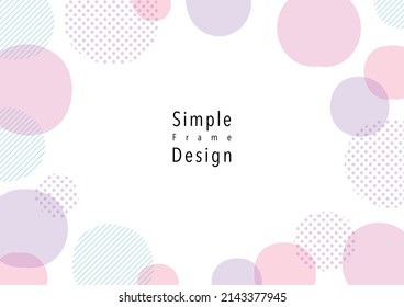 Hand painted simple frame design