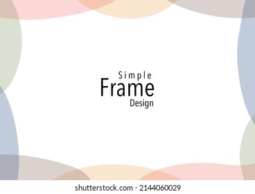 Diseño de marco simple pintado a mano
