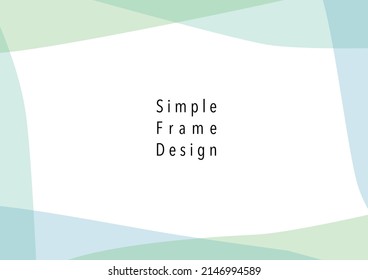 Hand painted simple frame design