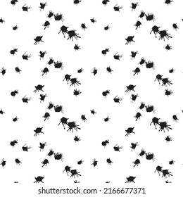 Hand painted splatter stains seamless pattern. 