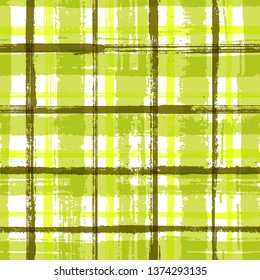 Hand painted stripes clothes seamless vector pattern. Retro background with lines texture. Grunge brush stroke stripes print design for clothes. Wrapping paper lines pattern. Unique minimalist design.