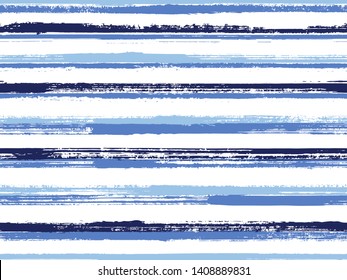 Hand painted stripes clothes seamless vector pattern. Color lines on white background. Grunge brush stroke stripes print design for clothes. Punk millennial graphics. Rough texture lines pattern.