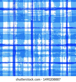 Hand painted stripes clothes seamless vector pattern. Unique minimalist design. Grunge brush stroke stripes print design for clothes. Seamless casual lines background. Linen lines minimal pattern.