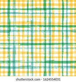 Hand painted stripes clothes seamless vector pattern. Punk millennial graphics. Grunge brush stroke stripes print design for clothes. Dry ink art lines background. Rough texture lines pattern.