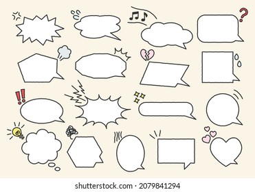 Hand painted style speech bubble 