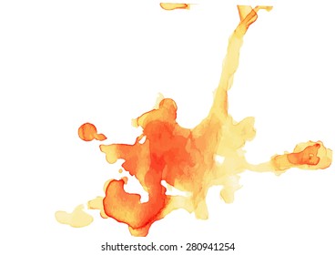 Hand painted tea traced background.Vector illustration