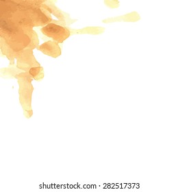 Hand painted tea traced background.Vector illustration