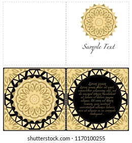 Hand painted texture background for invitation card. Wedding, postcards and business card templates. Vector illustration. The front and rear side
