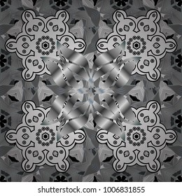 Hand painted vector mandala, colored on gray, white and black colors, indian peacock, indian pattern, colored mandala, mandala peacock.