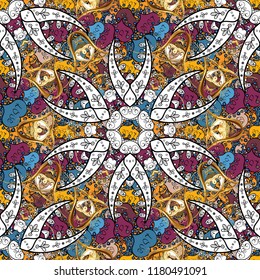 Hand painted vector mandala, colored on white, black and brown colors, indian peacock, indian pattern, colored mandala, mandala peacock.
