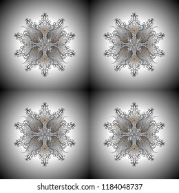 Hand painted vector mandala, colored on gray and neutral colors, indian peacock, indian pattern, colored mandala, mandala peacock.