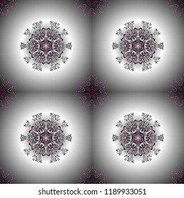 Hand painted vector mandala, colored on gray, neutral and white colors, indian peacock, indian pattern, colored mandala, mandala peacock.