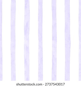Hand painted vertical purple stripe background with a soft watercolor texture and organic brush strokes. Minimal pastel design suitable for stationery, wall decor, packaging, fabric, branding and modern editorial layouts.