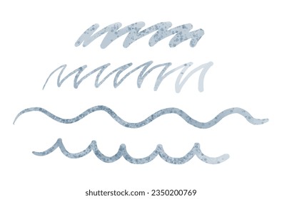 hand painted water wave illustration