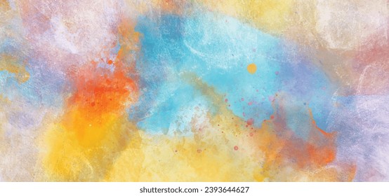 Hand painted watercolor abstract background vector illustration. Watercolor wash. Abstract painting. Watercolor wash.