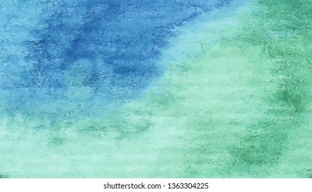 Hand painted watercolor background with gradient wash. Vector illustration