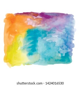 Hand painted watercolor background. Vector EPS 10.