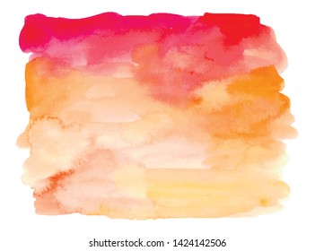 Hand painted watercolor background. Vector EPS 10.