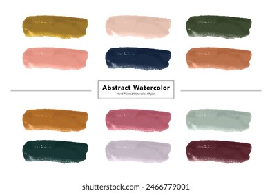 hand painted watercolor brush stroke