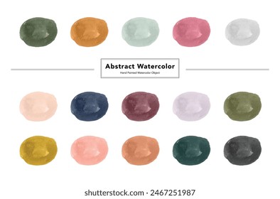 Hand painted watercolor brush stroke