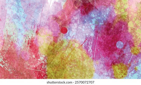 Hand painted watercolor brush stroke. abstract watercolor background. Colorful paint dust explosion isolated on white background. hand drawn watercolor illustration.