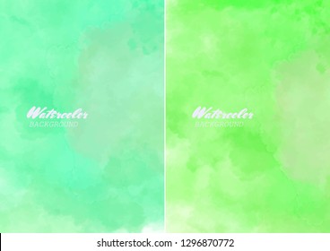 Hand painted watercolor clouds texture. Abstract watercolor background. Vector illustration