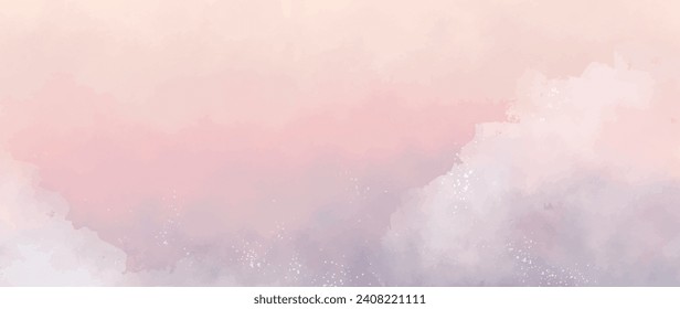 Hand painted watercolor floral background vector design in eps 10