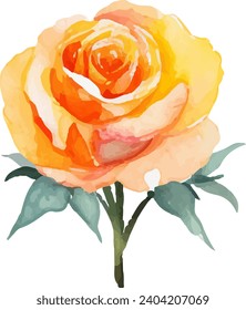 Hand painted watercolor flower art