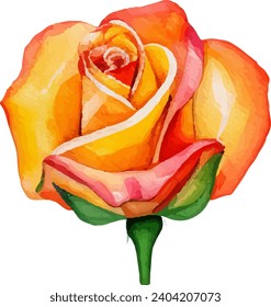 Hand painted watercolor flower art