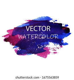 Hand painted watercolor illustration. Abstract color splashing in green colors isolated on white background	