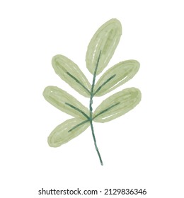 Hand Painted Watercolor of Leaves