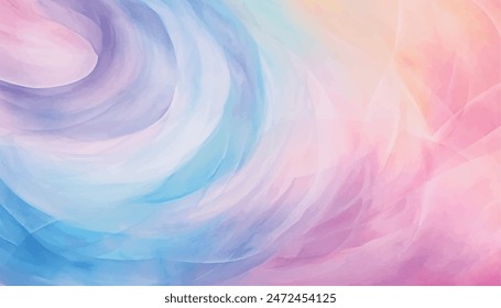 Hand painted watercolor pastel design, abstract watercolor background, vector illustration