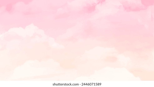 Hand painted watercolor pastel sky background vector design in eps 10