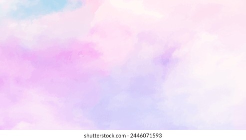 Hand painted watercolor pastel sky background vector design in eps 10