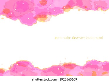 hand painted watercolor pink background 