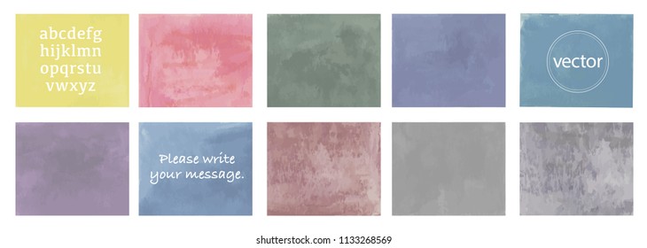 Hand painted watercolor rectangles,vector