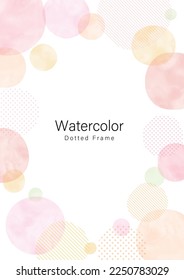 Hand painted watercolor, simple frame design