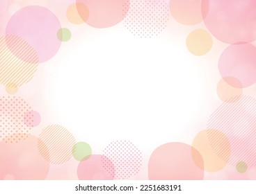 Hand painted watercolor, simple frame design