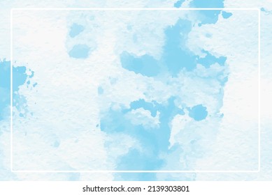 Cielo acuarela pintado a mano y nubes, fondo acuarela abstracto.
