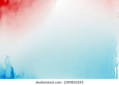Hand painted watercolor sky and clouds, abstract watercolor background, vector illustration
