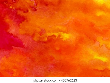 Hand painted watercolor texture, abstract colorful background, vector illustration