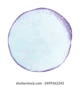 Hand painted watercolour splatter design.