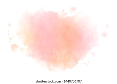 hand painted wet pink watercolor splash.  eps 8 Stock Vector