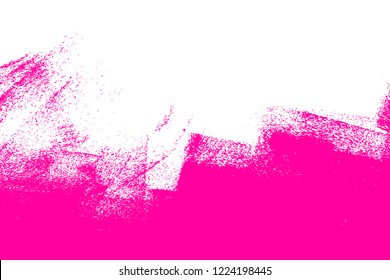 hand painted  white and pink brush strokes vector background texture 