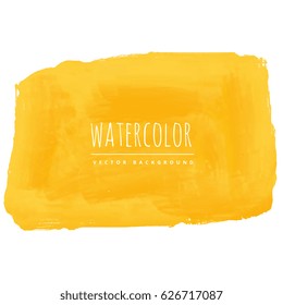 hand painted yellow watercolor texture background