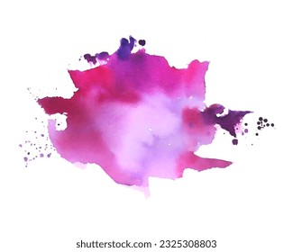 Handmaler Aquarell Splash Spatz Textur Hintergrund 