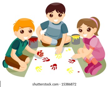 Hand Painting - Vector