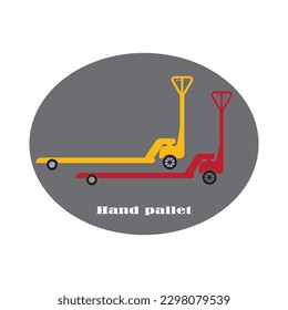 Hand pallet icon vector design illustration