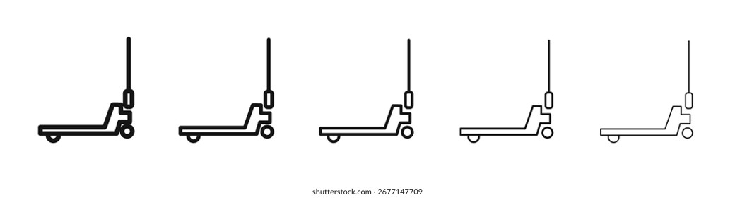 Icono de gato de paleta de mano signo de Vector blanco y negro